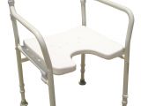 Used Shower Chair with Back Old Fashioned Handicap Chair for Shower Gift Bathroom with Bathtub