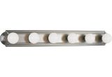 Vanity Light Bar Home Depot Progress Lighting 6 Light Brushed Nickel Bathroom Vanity Light P3026