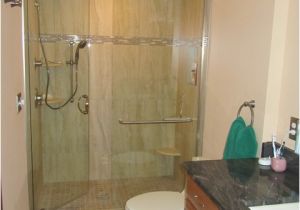 Vertical Bathtubs Vertical Grain Shower Wall Tile with Glass Accent