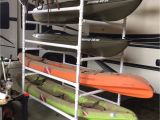 Vertical Rv Kayak Racks Homemade Pvc Kayak Rack Can Store 4 Kayaks Paddles Kayak Car Rack