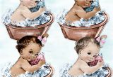 Vintage Baby Bathtub Vintage Washtub Baby Girl & Boy Bath Tub 2 Skin tones