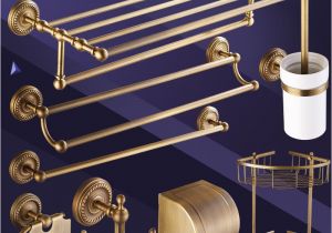 Vintage Bathtub Accessories 18 Different Copper Bathroom Accessories Set Brass