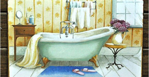 Vintage Bathtub Art Bathtub Paintings