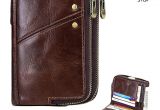 Vintage Bathtub toys Männer Rfid Antimagnetische Brieftasche Aus Echtem Leder 12 Kartensteckplätze Vintage Doppel Reißverschluss Münztüte