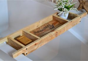 Vintage Bathtub Tray Bath Tray Made to order Recycled Pallet by Sharonmforthehome