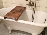 Vintage Bathtub Tray Rustic Bathtub Caddy Ipad Wood Bathtub Tray Bath Shelf