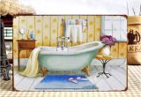 Vintage Bathtub Wall Art Metal Tin Signs Bathroom Poster "bathtub" Retro Painting