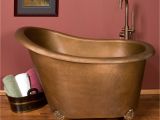 Vintage Claw Foot Bathtub 49" Abbey Copper Slipper Clawfoot soaking Tub No