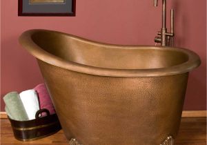 Vintage Claw Foot Bathtub 49" Abbey Copper Slipper Clawfoot soaking Tub No