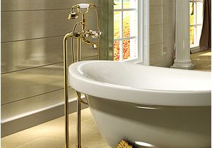 Vintage Freestanding Bathtub Vintage Freestanding Gold Bathtub Cross Handle Shower Faucet