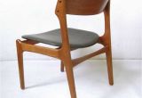 Vintage Metal Dining Chairs Vintage Teak Dining Chair with Genuine Leather by Erik Buch for O D