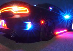 Vintage Police Lights Bulletproof Dodge Charger Hellcat with Police Lights Armored by