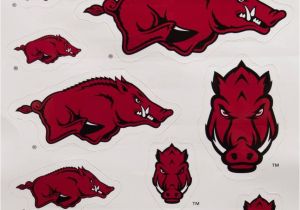 Vintage Razorback Decor Arkansas Razorback Multi Hog Sticker Sheet the Stadium Shoppe On