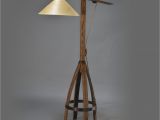 Vintage Yellow Floor Lamp Lamp Garrett Dark Bronze One Light Lite source Shaded Warren