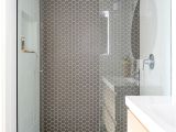 Vinyl Plank Flooring On Shower Walls Creating that Expansive Feel Continued with the Tile Treatment New