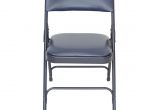 Vinyl Tri Fold Lawn Chair Classic Series Navy Vinyl Padded Folding Chair Quad Hinged