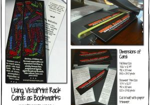 Vistaprint Rack Card Size Vistaprint Rack Cards Double as Bookmarks Classroom Rewards