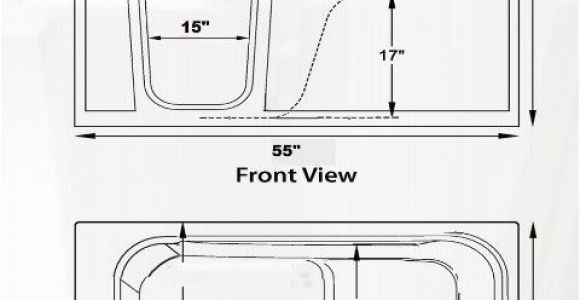 Walk-in Bathtubs Dimensions Handicap Walkintub Wide Texan 2 Sizes 33x54x40 35x54x40