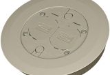 Walker Brass Floor Outlet Cover Raco Round Floor Box Cover Kit with 2 Lift Lids for Use with 5511