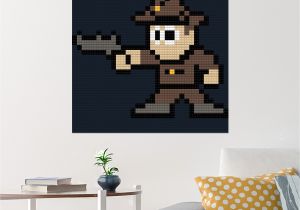 Walking Dead Room Decor Walking Dead Rick Pixel Art Brik