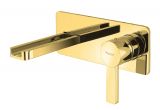 Wall Mount Faucets for Bathtubs Modern Wall Mount Bathroom Faucet Aqua Polished Gold