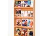 Wall Mounted Brochure Rack Canada 24 Pocket Magazine Brochure Wall Rack Hayneedle