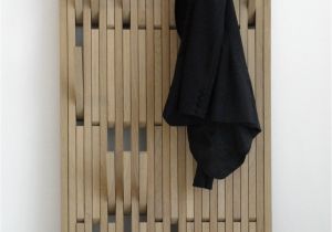 Wall Mounted Coat Rack with Folding Hooks Fold Up Clothes Hanger with Modern Wooden Folding Wooden Coat Hanger