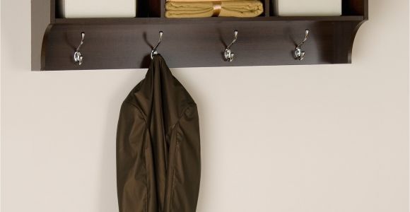 Wall Mounted Coat Rack with Hooks Entryway Shelf with Hooks Cole Papers Design
