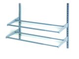Wall Mounted Shoe Rack Lowes Shelves Shop Closetmaid In W X H Wire Wall Lowes Shelving