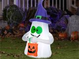 Walmart Inflatable Halloween Decorations Airblown Inflatables Outdoor Ghost with Candy tote Small Halloween