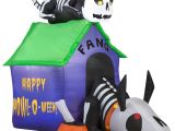 Walmart Inflatable Halloween Decorations Gemmy Airblown Inflatable 3 5 X 4 5 Skeleton Dog and Cat Halloween