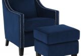 Walmart Navy Blue Accent Chair Dorel Living Marco Accent Chair and Ottoman In Navy Blue