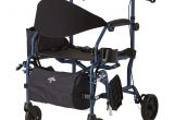 Walmart Rollator Transport Chair Amazon Com Medline Combination Rollator Transport Chair Blue