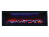 Water Vapor Fireplace Insert Amantii Panorama Bi 50 Deep Od Built In Outdoor Electric Fireplace