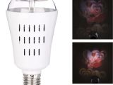 Wearable Led Lights E27 4w Heart Shaped Led Rotating Projector Stage Light Lamp Bulb