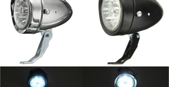 Wearable Led Lights Retro Vintage E Bike Bike Front Light Led Headlight Head Fog Lamp