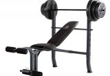 Weight Benches with Weights Amazon Com Marcy Md 2082w Diamond Elite Md Standard Bench with 100