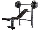 Weight Benches with Weights Amazon Com Marcy Md 2082w Diamond Elite Md Standard Bench with 100