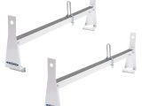 Werner Ladder Racks for Vans Amazon Com Werner Vr401 W 2 Bar Steel Ladder Rack for Vans White