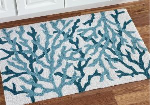 Westwood Accent Rug Bed Bath and Beyond Cora Blue Coral Coastal Hooked Accent Rug for the Home Pinterest