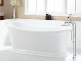 What are Acrylic Bathtubs 67" Alvaro Acrylic Slipper Tub Bathtubs Bathroom