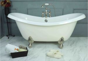 Where to Buy Clawfoot Bathtubs 67" Clawfoot Double Slipper Bathtub – American Bath Factory