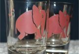 Where to Buy Decorative Shot Glasses Vintage Barware Federal Glass Co Pink Elephant Double Shotglasses