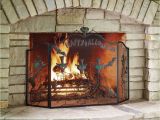 Where to Buy Fireplace Accessories Near Me the Halloween Fireplace Screen Hammacher Schlemmer Mid Summer