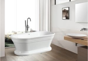 Where to Buy Freestanding Bathtub Shop Vanity Art 59 Inch Free Standing White Acrylic