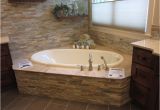 Whirlpool Bathroom Renovation Same Stone with Whirlpool Tub