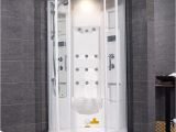 Whirlpool Bathroom thermo Ventilator 40" X 40" Za218 Round Ariel 3kw Steam Shower Jetted