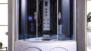 Whirlpool Bathroom thermo Ventilator Kokss Modern 8008 Steam Shower with Whirlpool Tub New