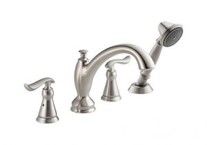 Whirlpool Bathtub Faucets Linden™ Roman Tub Whirlpool Faucet Trim with Handshower 3