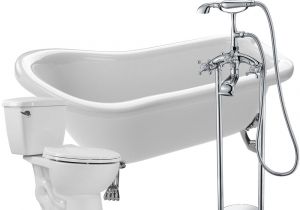 Whirlpool Bathtub Fixtures Anzzi Pegasus 5 Ft Acrylic Clawfoot Non Whirlpool Bathtub